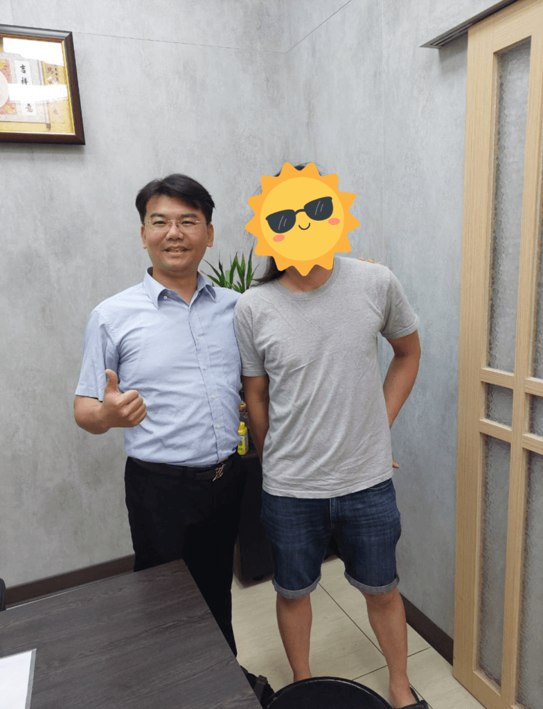 37 歲男性 患者現場與林醫師合照