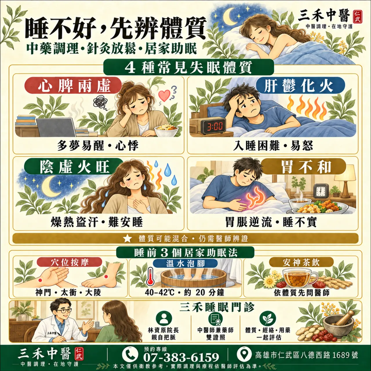 中醫失眠 調理